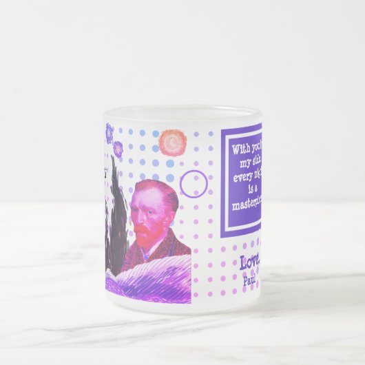 STARRY NIGHT editable fluorescent valentine violet Mattglastasse (Mittel)