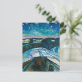 Starry Night | Edvard Munch | Postkarte (Stehend Vorderseite)