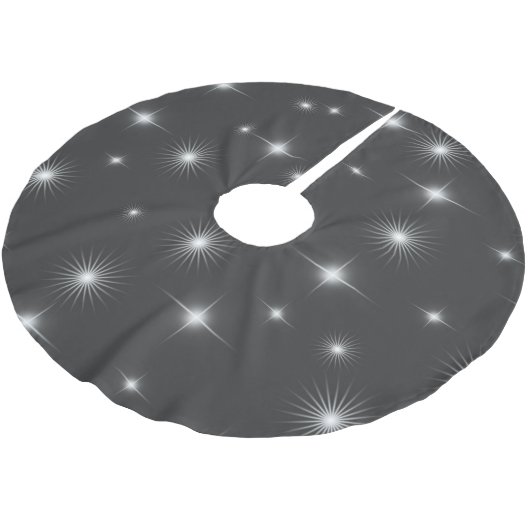 Starry Night Elegant Polyester Weihnachtsbaumdecke (Schrägansicht)