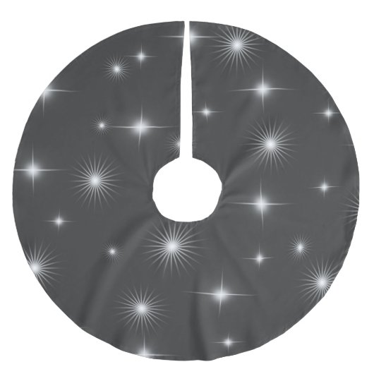 Starry Night Elegant Polyester Weihnachtsbaumdecke (Vorderseite)