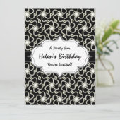 Starry Night Elegante Art Deco Sternexplosion Einladung (Stehend Vorderseite)