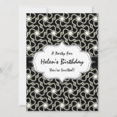 Starry Night Elegante Art Deco Sternexplosion Einladung (Vorderseite)