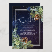 Starry Night Eucalyptus Blue Thistle WinterWedding (Vorne/Hinten)