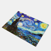 Starry Night (F612) Van Gogh Fine Art Fußmatte (Schrägansicht)