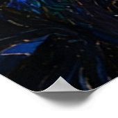 Starry Night Fantasy Castle Magical Oil Painting Poster (Ecke)