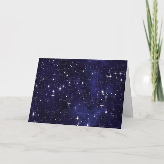 Starry Night Feiertagskarte (Vorderseite)