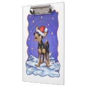 Starry Night Festive Chihuahua Klemmbrett (Links)