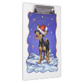 Starry Night Festive Chihuahua Klemmbrett (Rechts)