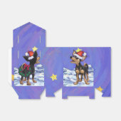 Starry Night Festive Chihuhua in Weihnachtsmannmüt Geschenkschachtel (Ungefaltet)