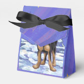 Starry Night Festive Chihuhua in Weihnachtsmannmüt Geschenkschachtel (Vorderseite)