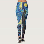 Starry Night Fine Art Van Gogh Leggings (Rückseite)