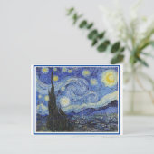 Starry Night, Fine Art von Van Gogh, Postkarte (Stehend Vorderseite)