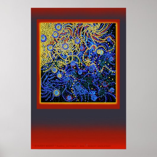 " STARRY NIGHT " floating__by: Robert Singletary Poster (Vorne)
