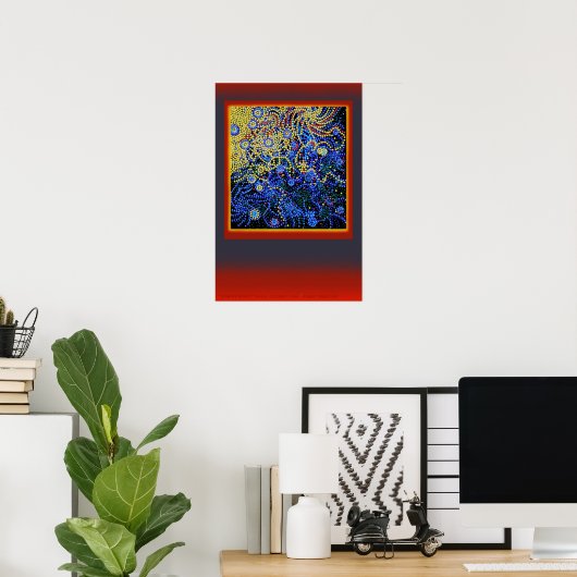 " STARRY NIGHT " floating__by: Robert Singletary Poster (Heimbüro)