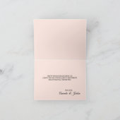 Starry Night Floral Wedding Danke Karte (Innenseite)