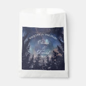Starry Night Forest Wedding Geschenktütchen (Vorderseite)