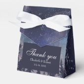 Starry Night Forest Wedding Vielen Dank Geschenkschachtel (Vorderseite)