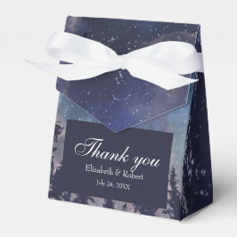 Starry Night Forest Wedding Vielen Dank Geschenkschachtel