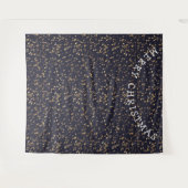 Starry Night Foto Hintergrund Frohe Weihnachten Wandteppich (Vorderseite (Horizontal))