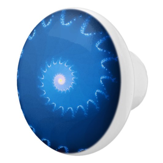 Starry Night Fraktal Keramik Knock Keramikknauf (Rechts)