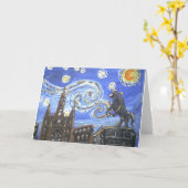 Starry Night French Quarter Karte (Gelbe Blume)