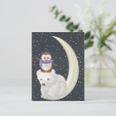 Starry Night Friends Postkarte (Stehend Vorderseite)