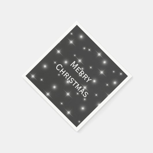 Starry Night Frohe Weihnachten Serviette (Ecke)