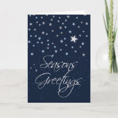 Starry Night Froher Festtage Karte (Vorderseite)