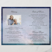 Starry Night Funerary Program | In Love Memory Flyer (Hinten)