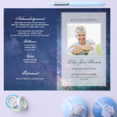 Starry Night Funerary Program | In Love Memory Flyer (Einzeln)