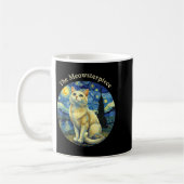 Starry Night Funny Cat The Meowsterece Van Gogh Hu Kaffeetasse (Links)