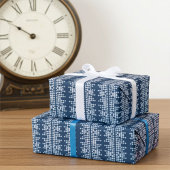 Starry Night - Futuristic Navy Blue Jeder Anlass Geschenkpapier