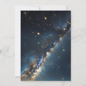 Starry Night Galaxy Thema Silvester Party Einladung (Rückseite)