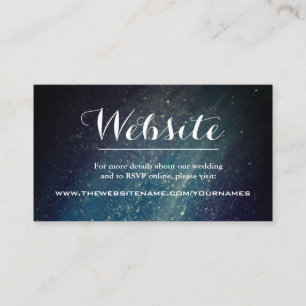 Starry Night Galaxy Website Umschließungskarte Begleitkarte