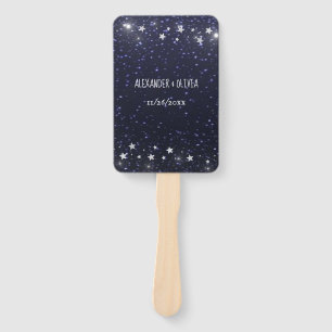 Starry Night Gastgeschenk Hochzeit Hand Fan Fächer