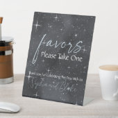 Starry Night Gastgeschenke Hochzeiten Pedestal-Zei Sockelschild (In SItu)