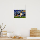 Starry Night - German Shepherd 13 Poster (Küche)