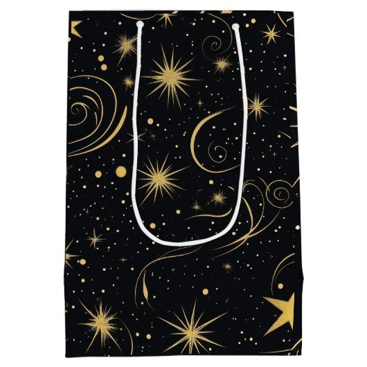Starry Night Geschenktasche Mittlere Geschenktüte (Rückseite)