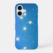 Starry Night Glittering Galaxy Phone Case iPhone 16 Hülle (Rückseite)