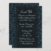 Starry Night Glitzern Look Einladung (Vorne/Hinten)