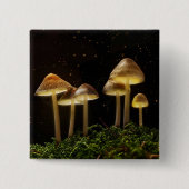 Starry Night Glows Mushrooms Button (Vorderseite)