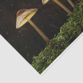 Starry Night Glows Mushrooms Seidenpapier (Ausschnitt)