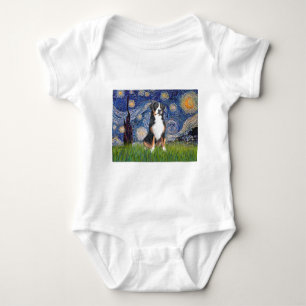 Starry Night Greater Swiss Mountain Hund Baby Strampler