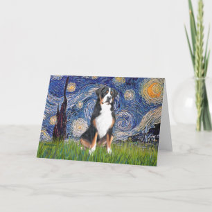 Starry Night Greater Swiss Mountain Hund Karte