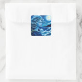 Starry Night 🌌 - Griechisch Goddess Fantasy Stick Quadratischer Aufkleber (Tasche)