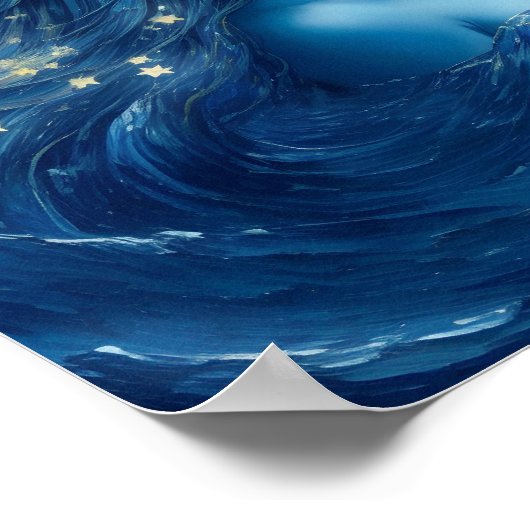 Starry Night 🌌 - Griechisches Goddess Poster #1 (Ecke)