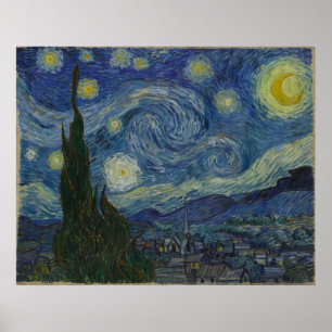 Starry Night Große Leinwand Vincent Van Gogh Poster