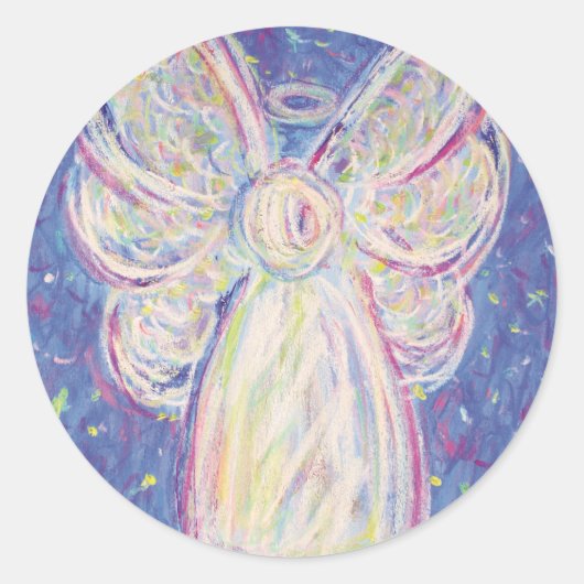 Starry Night Guardian Angel Art Custom Stickers (Vorderseite)