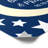 Starry Night Guest Book Poster - 100 Plätze (Ecke)