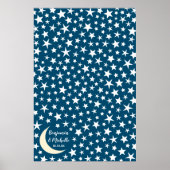 Starry Night Guest Book Poster - 250 Spaces (Vorne)